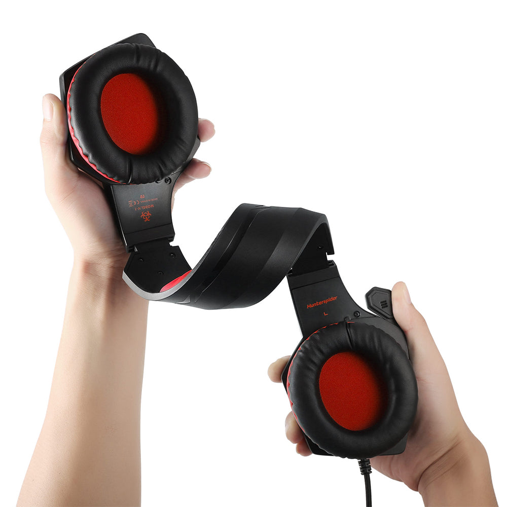 Black and red headphones 