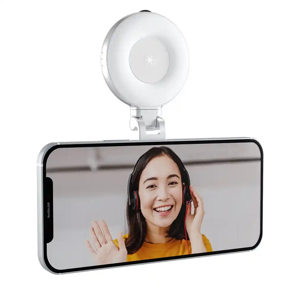 Mobile phone magnetic suction beauty fill light with LED ring for selfies, video calls, and live streaming