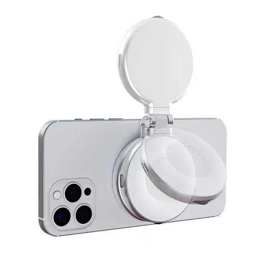 Mobile phone magnetic suction beauty fill light with LED ring for selfies, video calls, and live streaming